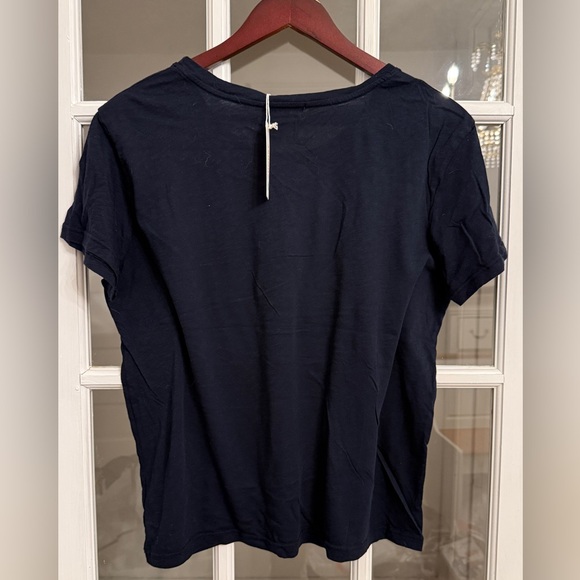 SUNDRY Women's Navy Blue Easy Like Sunday Morning Short Sleeve Tee Size M NEW - Picture 2 of 5